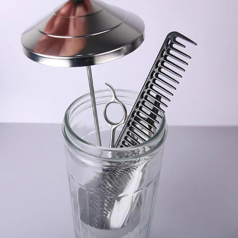 Barber Maintenance Cleaning Glass Disinfecting Sanitizing Jar