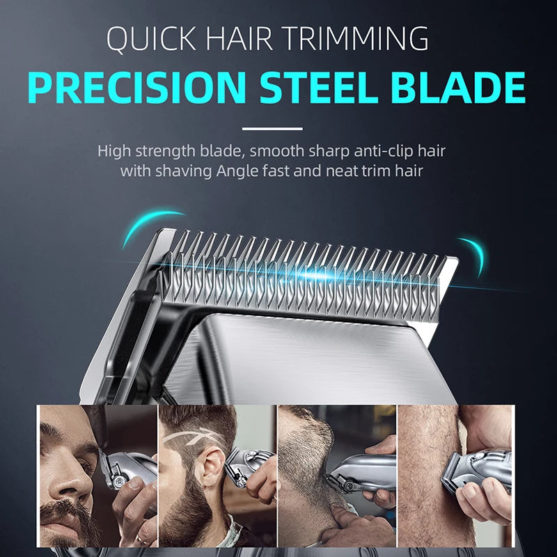 2 in 1 Full Metal Hair Clipper Combo Kit