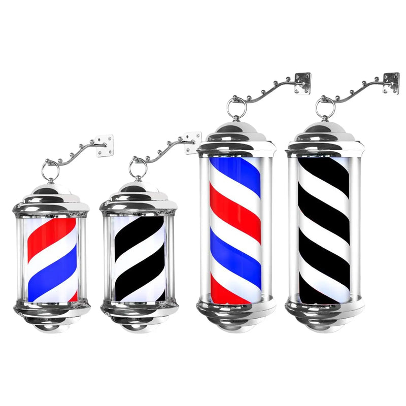 Barber Pole LED Light Rotating Hair Salon Sign Light