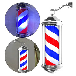 Barber Pole LED Light Rotating Hair Salon Sign Light