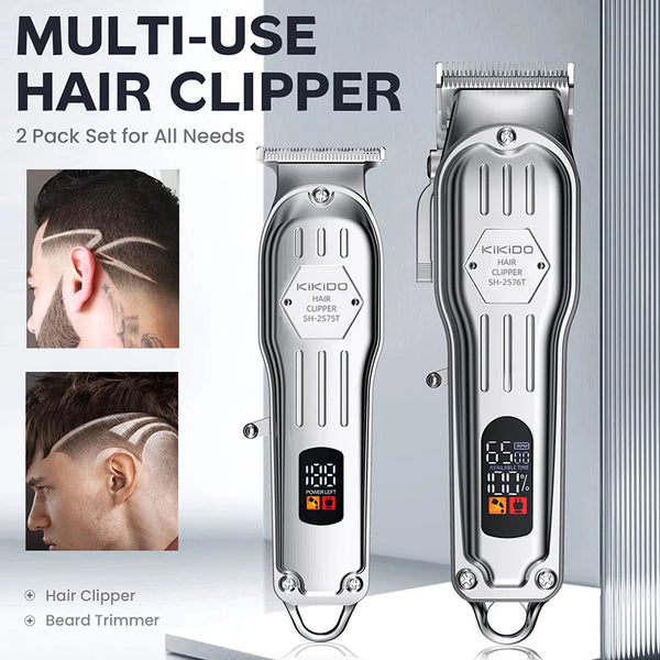 2 in 1 Full Metal Hair Clipper Combo Kit