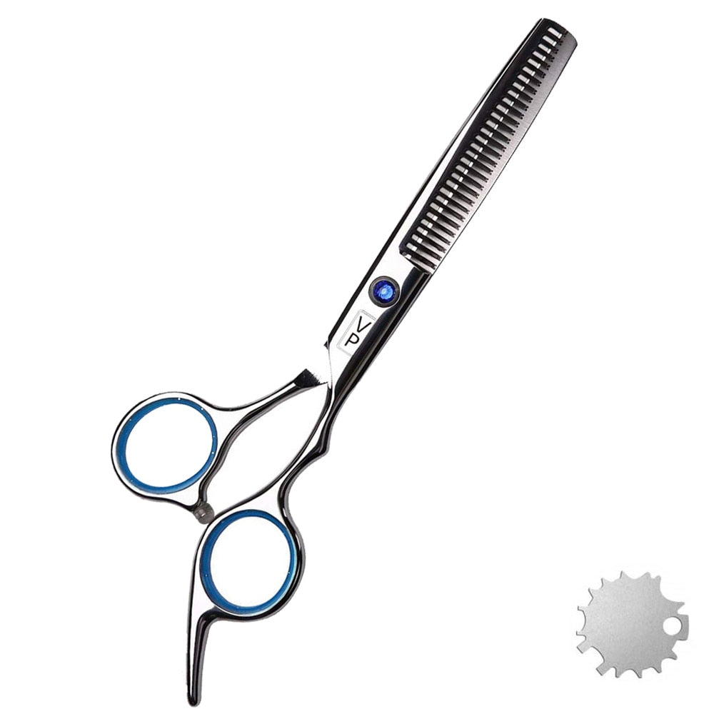 5.5 Barber Scissors Professional Hair Scissors Hair Thinning Scissors  Sharp Hair Thinning Shears Hairdresser Scissors 28 Teeth 440C Silvery  Convex