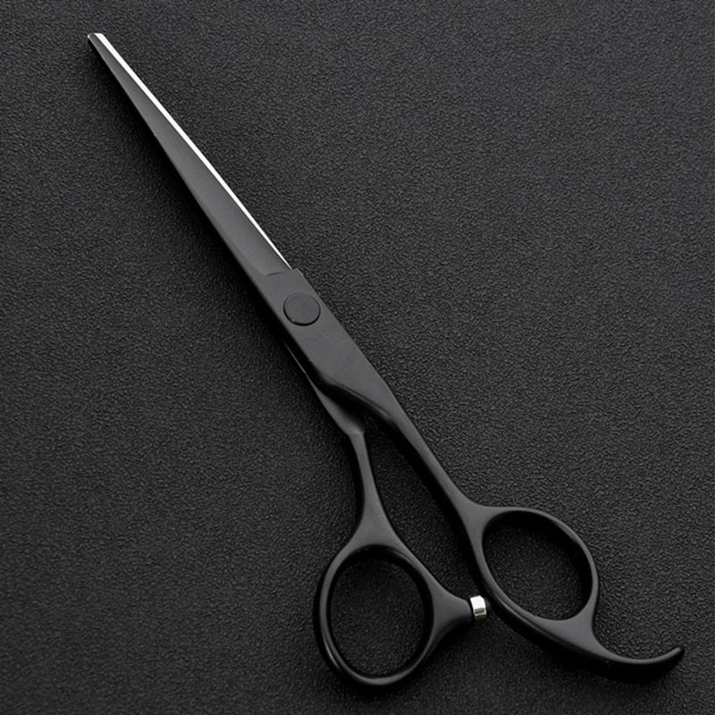 Black Steel 440 6 in Hair Shears Cutting Set